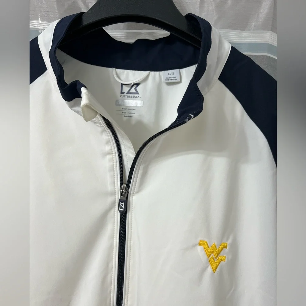 Cutter & Buck West Virginia Half-Zip WeatherTec Pullover with Mountaineers Logo - Picture 3 of 9